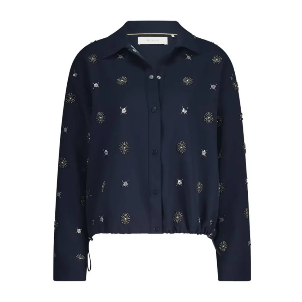 DAMES NUKUS Geborduurde Newport Blouse