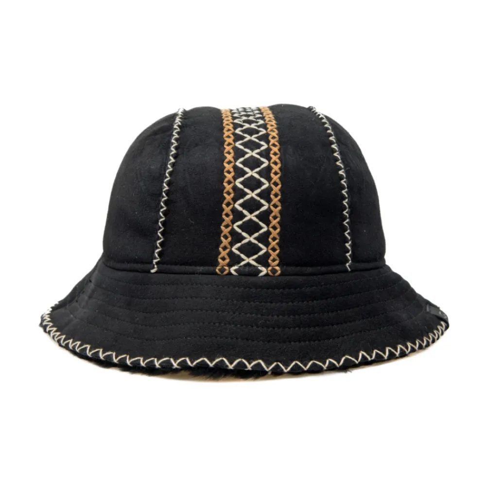 DAMES UGG Geborduurde Sheepskin Bucket Hat