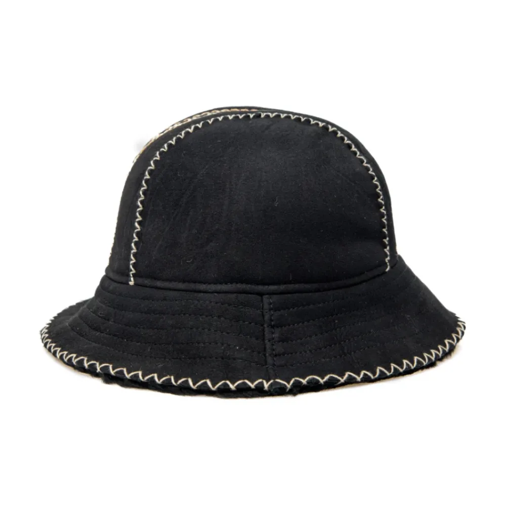DAMES UGG Geborduurde Sheepskin Bucket Hat