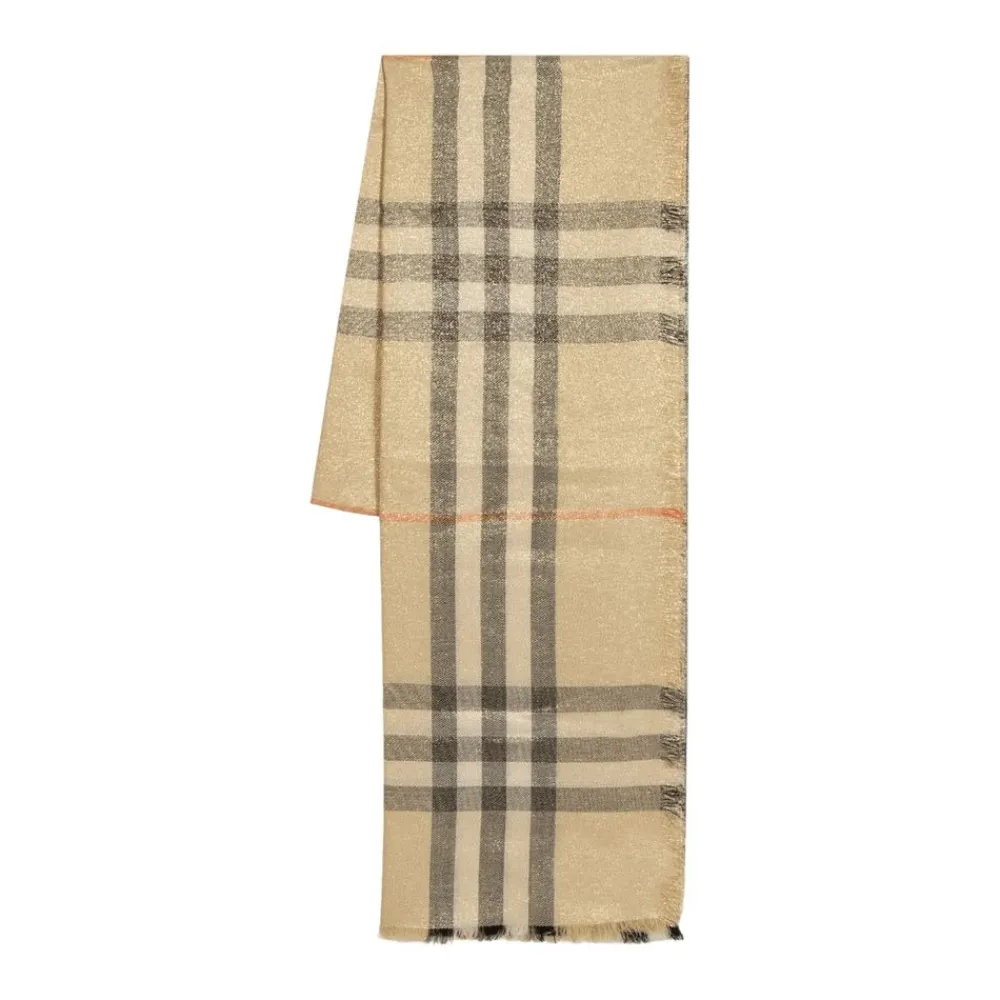 DAMES Burberry Sjaals|Sjaals^Geborduurde Sjaal van Wolmix