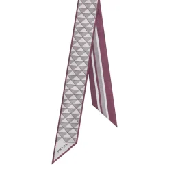 DAMES Prada Geborduurde Zijden Foulard