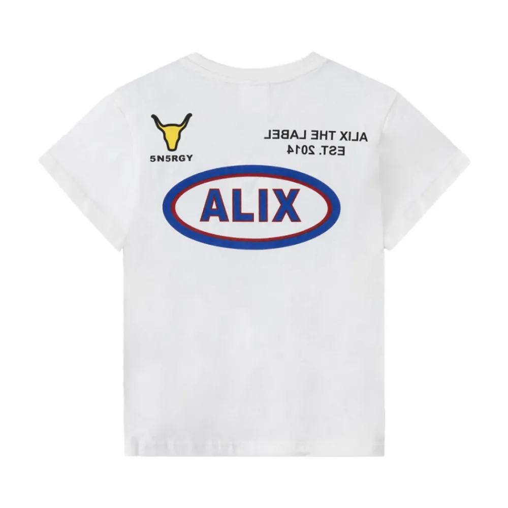 ALIX The Label Gebreid T-shirt met sportafbeelding
