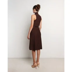 DAMES Elisabetta Franchi Gebreide Midi Jurk met Stralend Motief