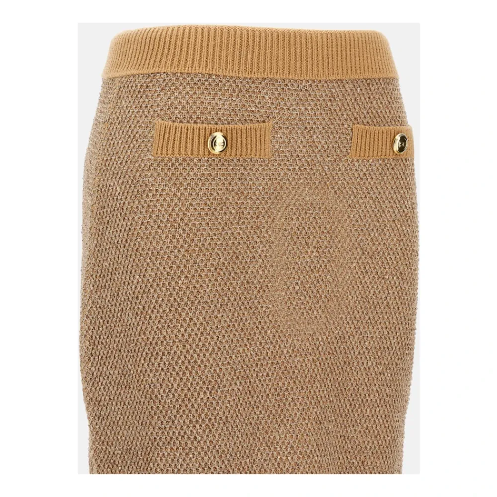 DAMES Elisabetta Franchi Rokken^Gebreide rok met pailletten