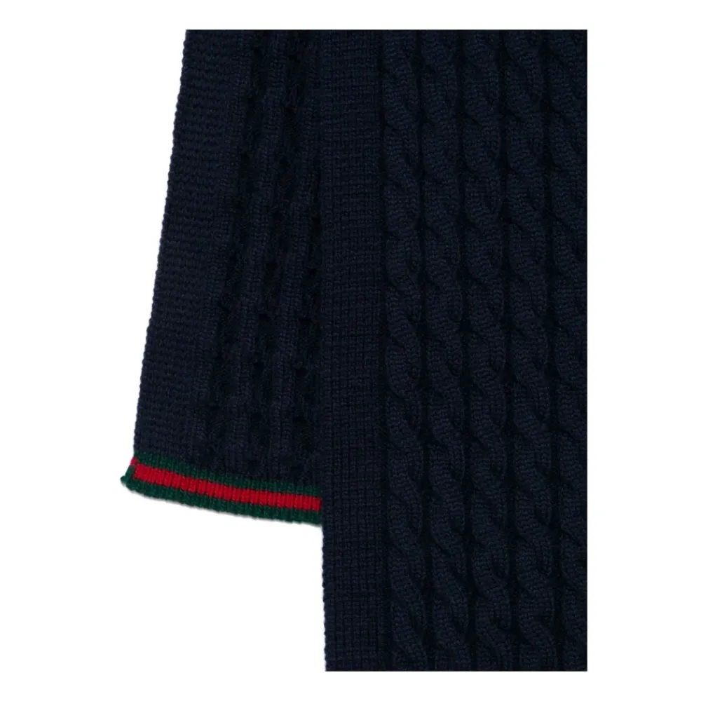 Gucci Sjaals^Gebreide sjaal met Web-bies