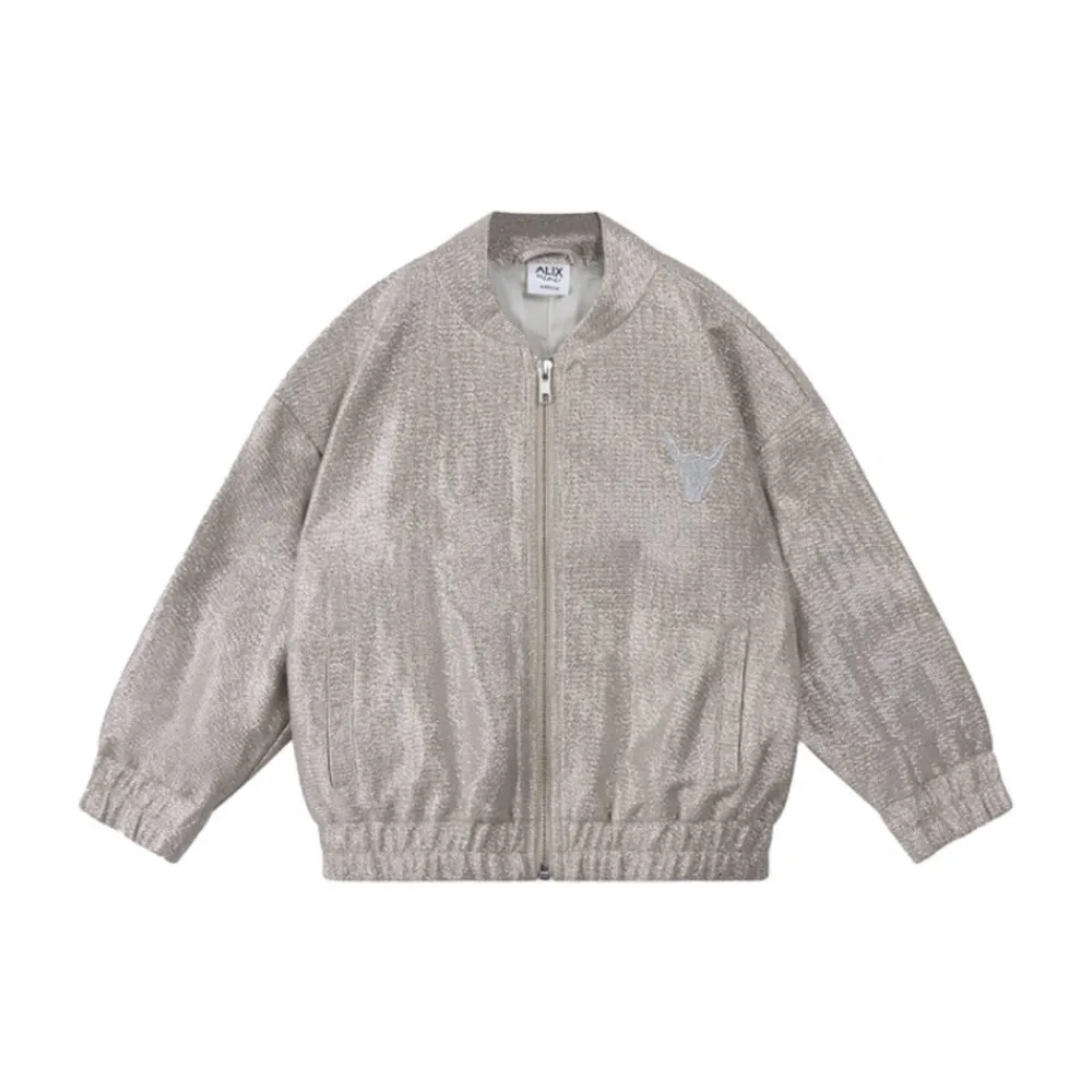 ALIX The Label Jassen^Gebreide Zilveren Bomber