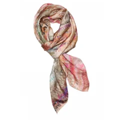 DAMES Gustav Sjaals^Gedrukte Zijden Sjaal Multi Col