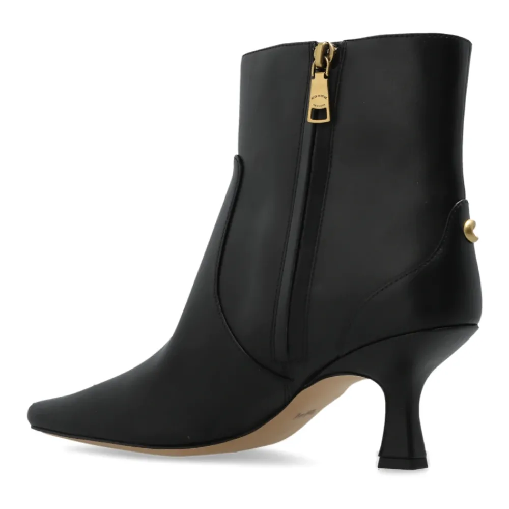 DAMES Coach Gehakte enkellaarzen Sclpt