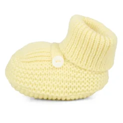 Little Bear Gele Gebreide Baby Slofjes