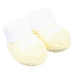 Little Bear Gele Katoenen Baby Slofjes