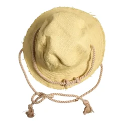 Heren Dolce & Gabbana Gele Wide Brim Bucket Hat met Logo