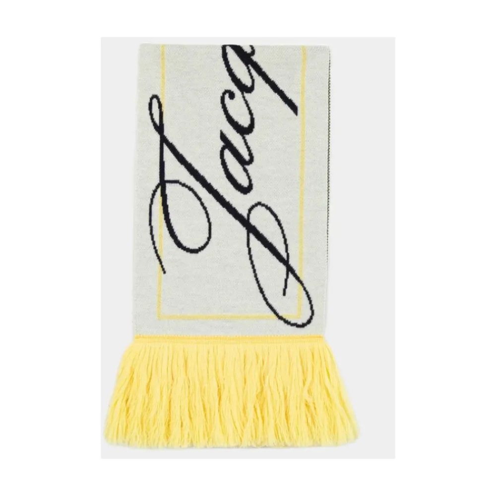 DAMES Jacquemus Sjaals^Gele Wollen Sjaal - Liga Stijl