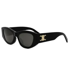 DAMES CELINE Zonnebrillen^Geometrische e zonnebril met grijze lenzen