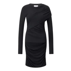 DAMES Isabel Marant Jurken^Georgia Minijurk van Jersey met Gedrapeerde Plooiingen