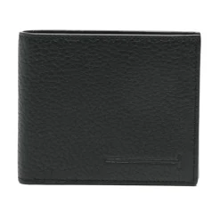 Heren Tom Ford Portefeuilles^Geprinte Elongated T Line Klassieke Bifold Portemonnee van Hertenleer