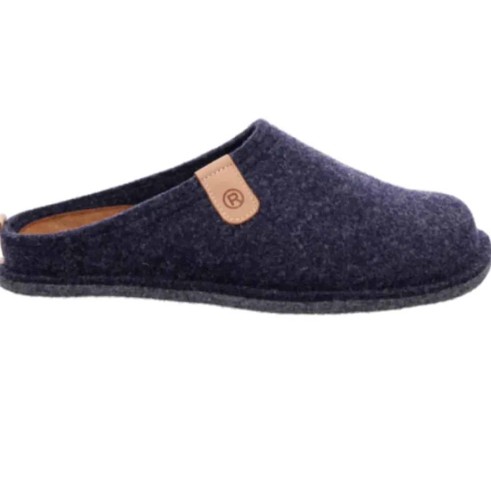 Heren Rohde Pantoffels^Gerecyclede Vilt Instap Pantoffels