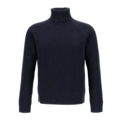 Heren Zanone Truien & Vesten^Geribbelde coltrui