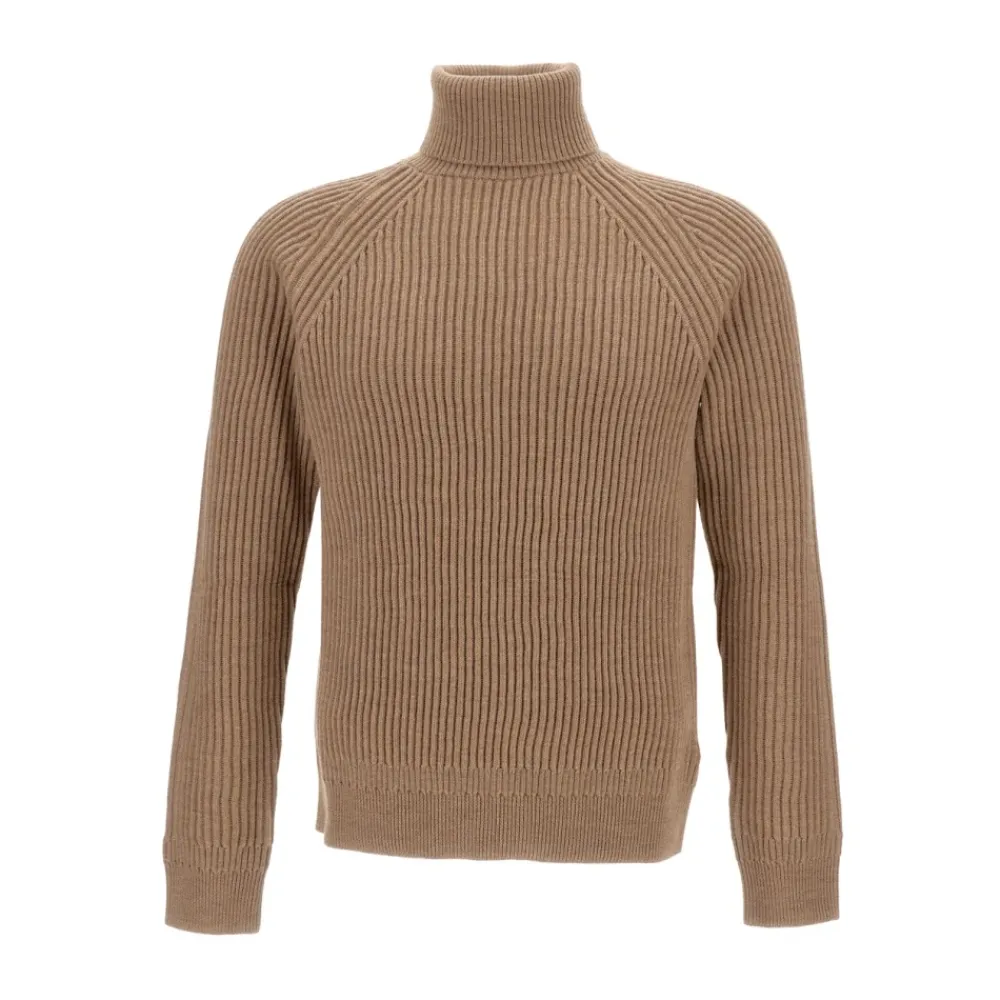 Heren Zanone Truien & Vesten^Geribbelde coltrui