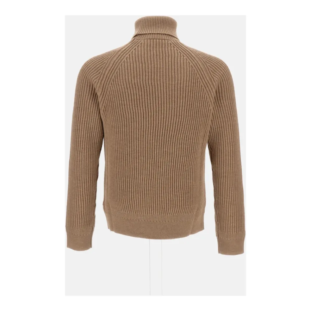 Heren Zanone Truien & Vesten^Geribbelde coltrui