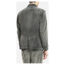 Heren Barena Venezia Jassen^Geribbelde Double-Breasted Jas