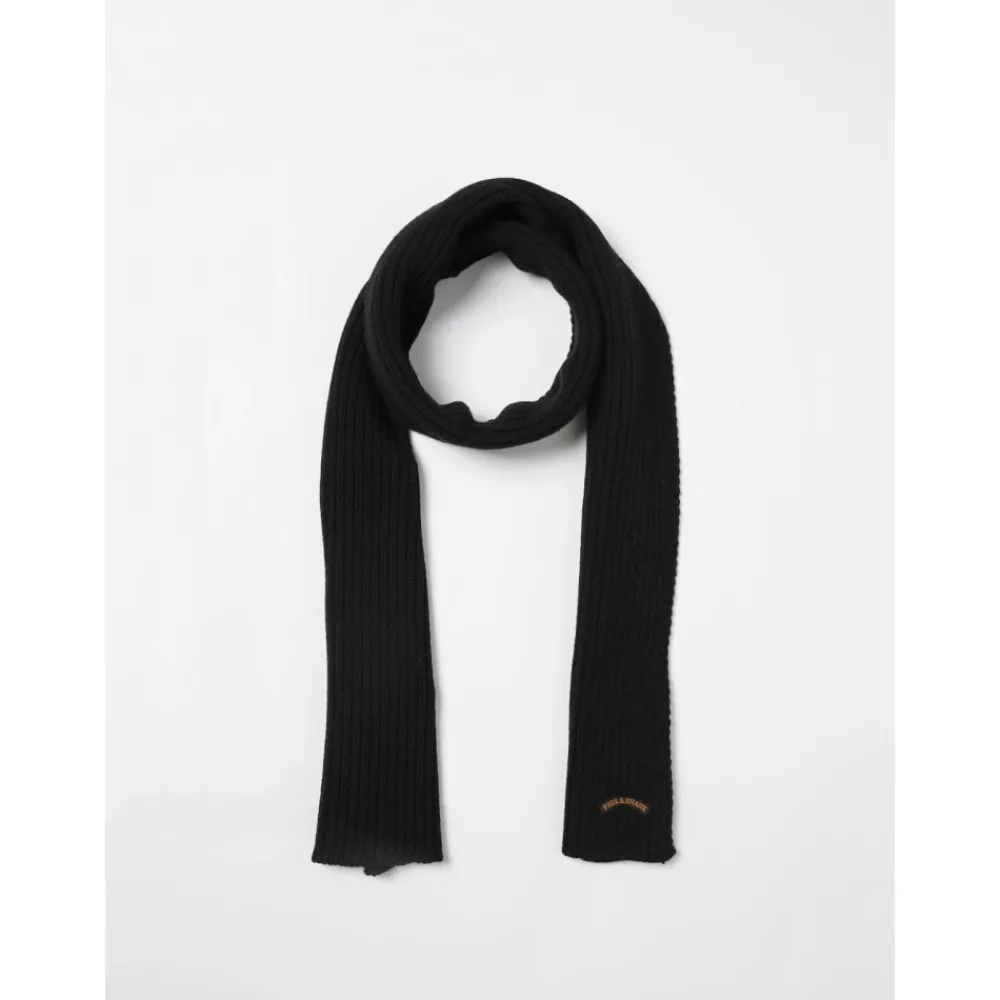 Heren Paul & Shark Sjaals^Geribbelde Gebreide Wollen Sjaal