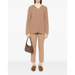 DAMES Max Mara Hoodies & Sweatvesten^Geribbelde Hoodie Falcone Gebreid