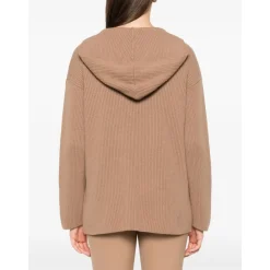 DAMES Max Mara Hoodies & Sweatvesten^Geribbelde Hoodie Falcone Gebreid