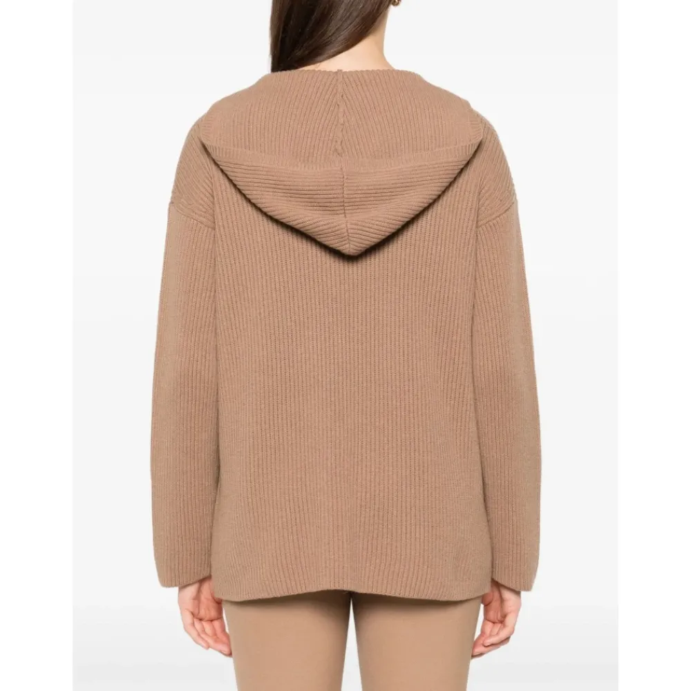 DAMES Max Mara Hoodies & Sweatvesten^Geribbelde Hoodie Falcone Gebreid
