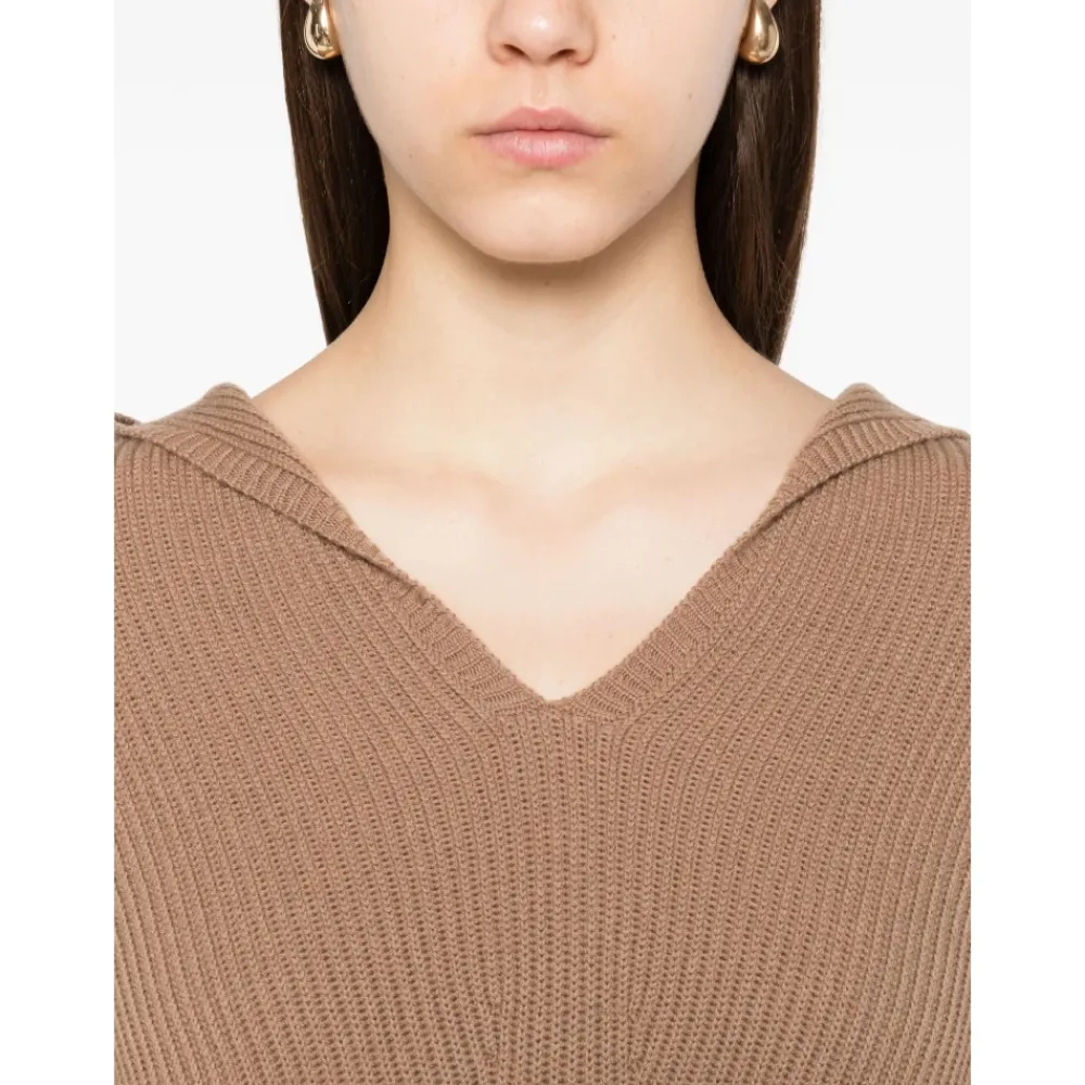 DAMES Max Mara Hoodies & Sweatvesten^Geribbelde Hoodie Falcone Gebreid