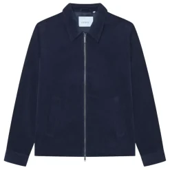 Heren Les Deux Geribbelde jas met kraag