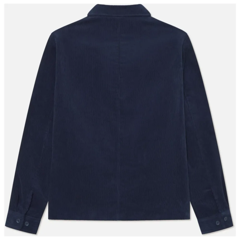 Heren Les Deux Geribbelde jas met kraag