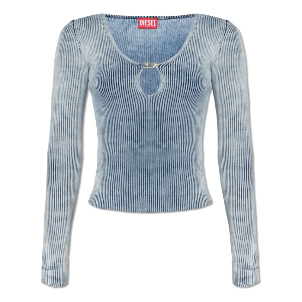 DAMES Diesel Geribbelde top