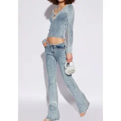 DAMES Diesel Geribbelde top