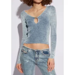DAMES Diesel Geribbelde top