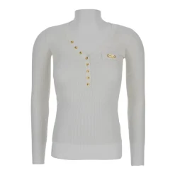 DAMES Elisabetta Franchi Geribbelde top met zak