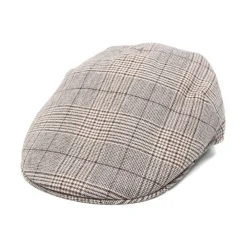 Heren Borsalino Geruit Patroon Platte Kroon Hoed