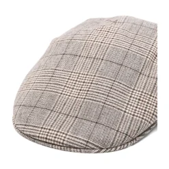 Heren Borsalino Geruit Patroon Platte Kroon Hoed