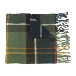 Heren Barbour Geruit Patroon Wol-Kasjmier Sjaal