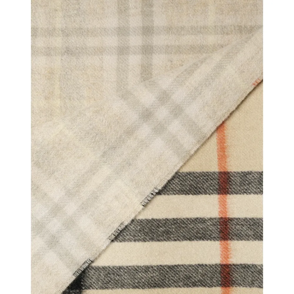 DAMES Burberry Geruit Print Omkeerbare Sjaal