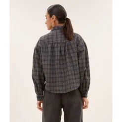 DAMES By-Bar Geruite Blouse Lange Mouw Sarah