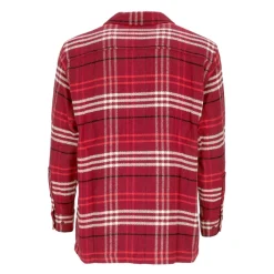 Heren HUF Overhemden^Geruite Flanellen Overhemd met Lange Mouwen