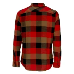 Heren Vans Overhemden^Geruite Flanellen Overhemd met Lange Mouwen