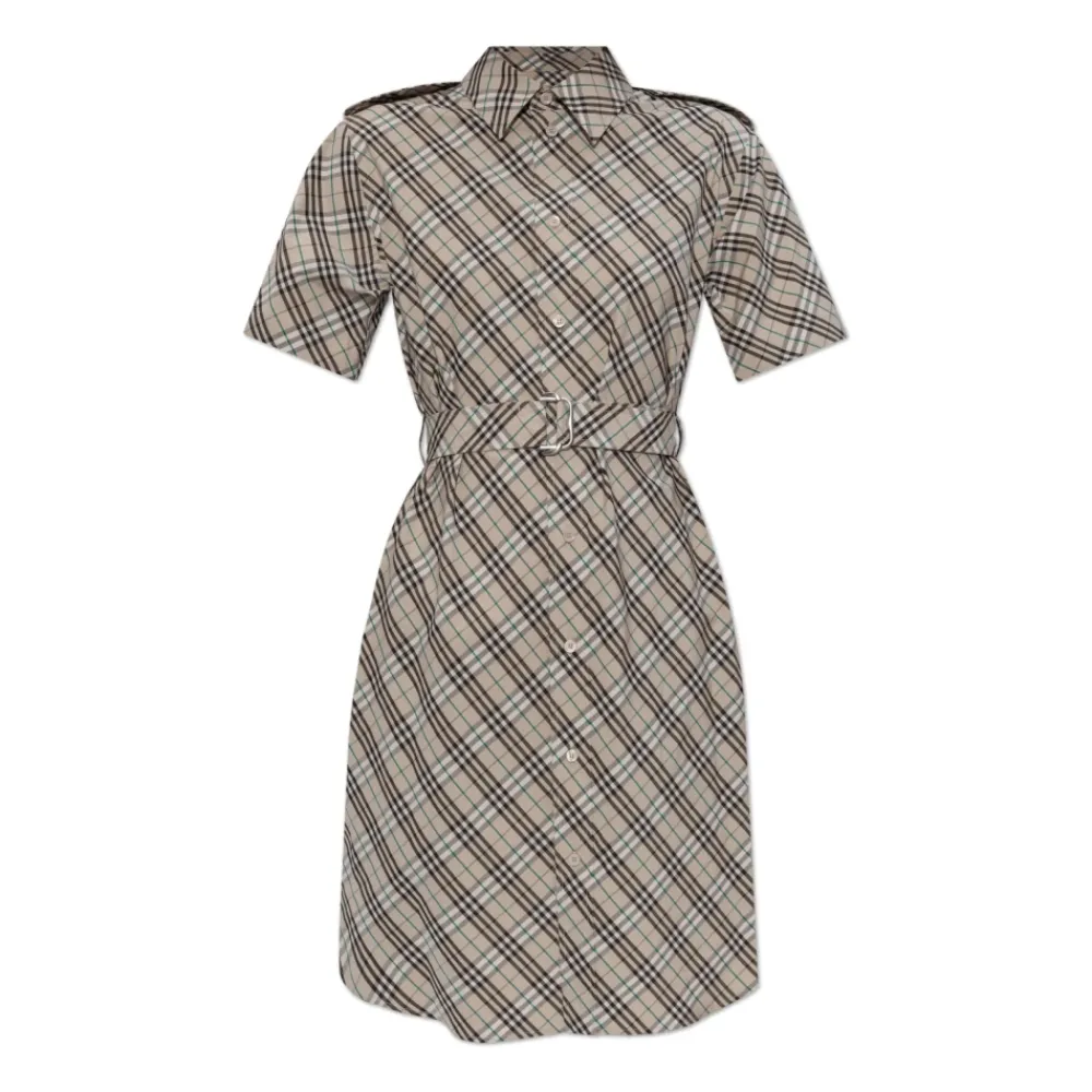 DAMES Burberry Geruite Jurk