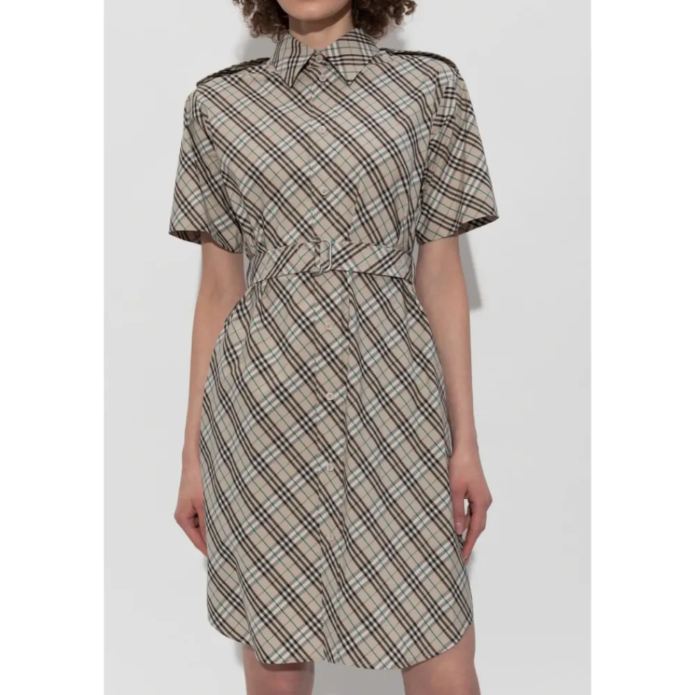 DAMES Burberry Geruite Jurk