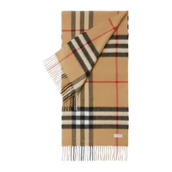 DAMES Burberry Geruite Kasjmier Sjaal