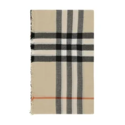 Heren Burberry Sjaals^Geruite Kasjmier Sjaal