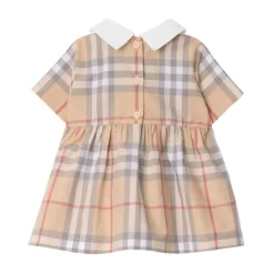 Burberry Geruite katoenen jurk met bloeiers