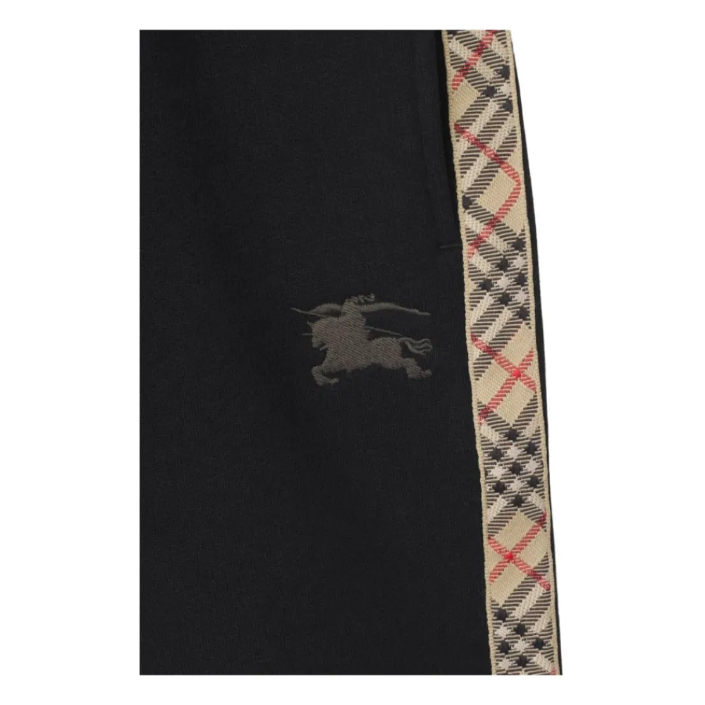 Burberry Broeken & Jeans^Geruite katoenen shorts met elastische tailleband