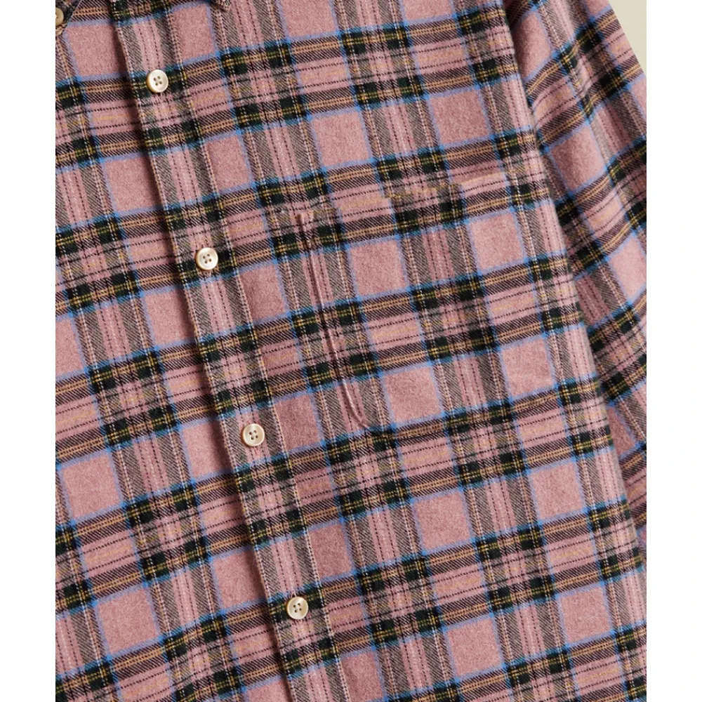 Heren Portuguese Flannel Overhemden^Geruite noverhemd