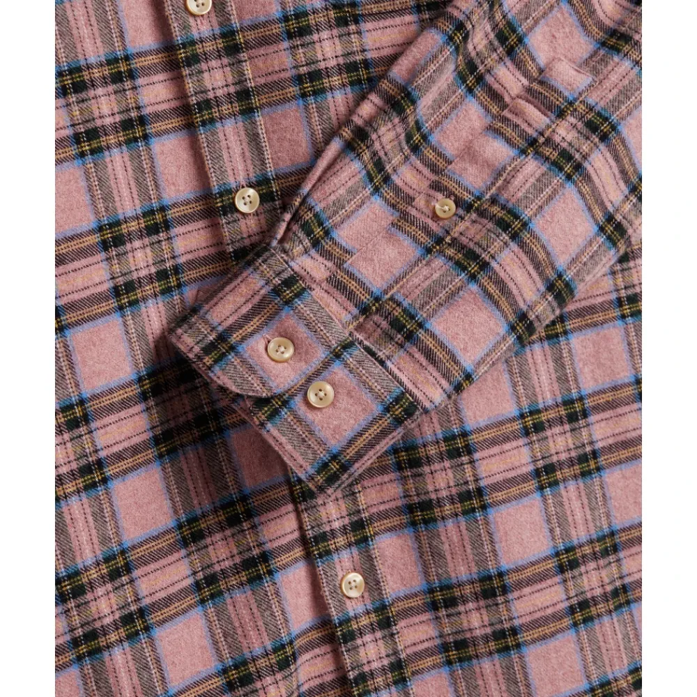 Heren Portuguese Flannel Overhemden^Geruite noverhemd